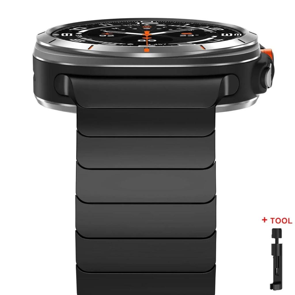 Luxusní kovový řemínek ze slitiny titanu bez mezery pro Samsung Galaxy Watch 47mm Ultra 2026 Pánský dámský řemínek pro Galaxy Watch Ultra 2026
