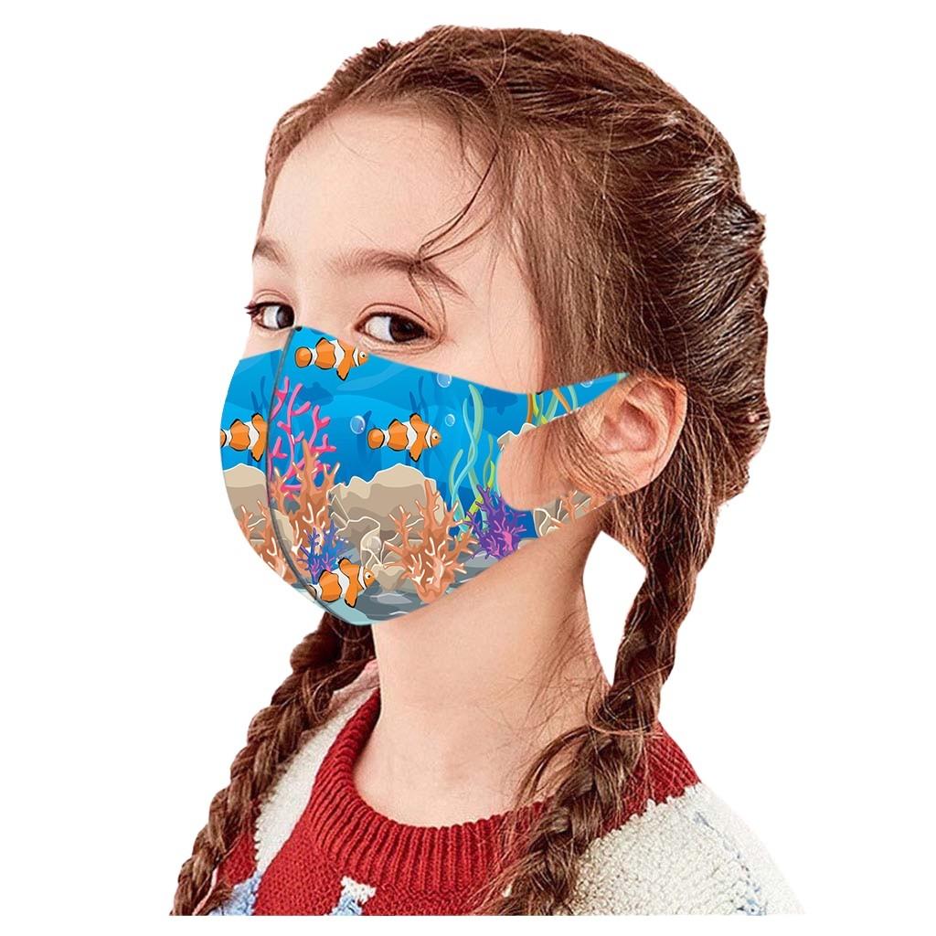 Children's Windproof Reusable Printed Face Mask 1PC