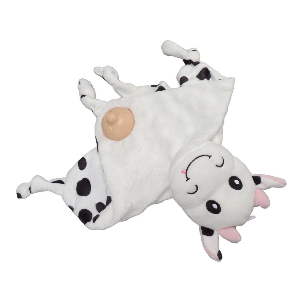 Baby Security Blanket Stuffed Animal Soft Emotional Relief Blanket with Pacifier for Infant Above 3