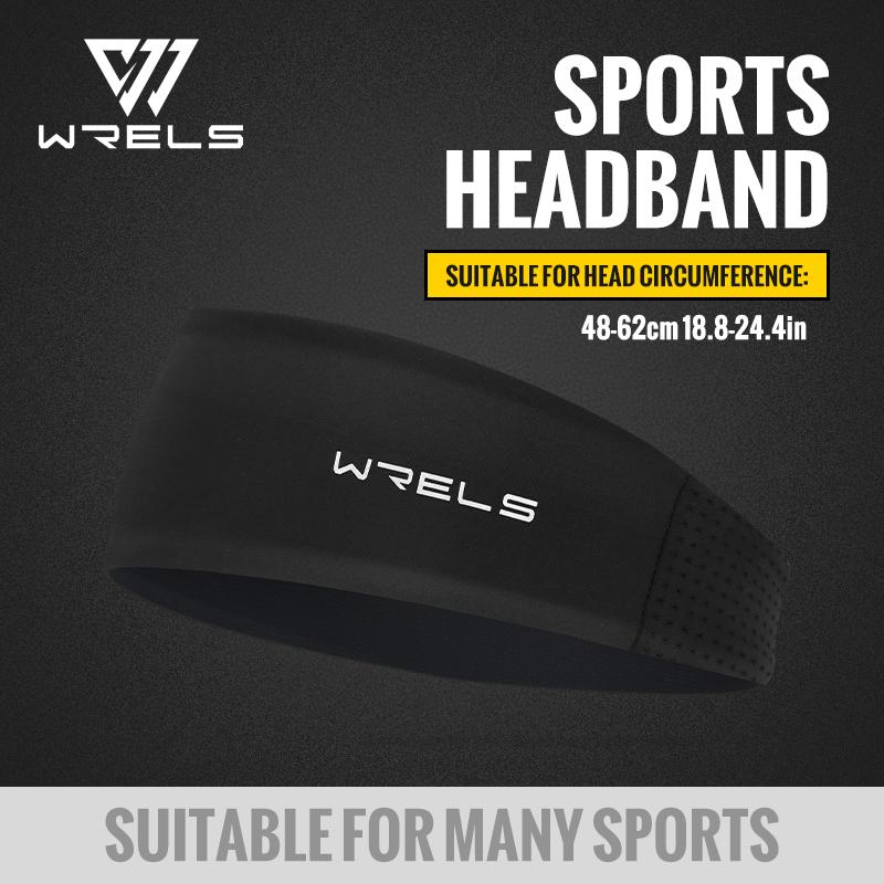 

Anti-Slip Sports Headband Sweat Absorbing Headband Breathable Fitness Running Hair Band Quick Dry Elastic Cycling Hairband чёрный