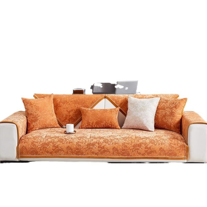 New Chenier Sofa Cushion Universal In All Seasons Modern Light Luxury Cushion Premium Sense Non-Slip Cover Cover Cloth Towel