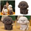 Frise Bichon Realistic Stuffed Dog Plush Toy  Poodle Doll Soft Gift Birthday