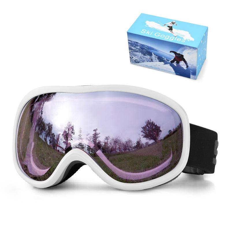 Spherical Ski Goggles Double-Layer Anti-Fog Ski Eyewear for Men and Women, Outdoor Snow Goggles