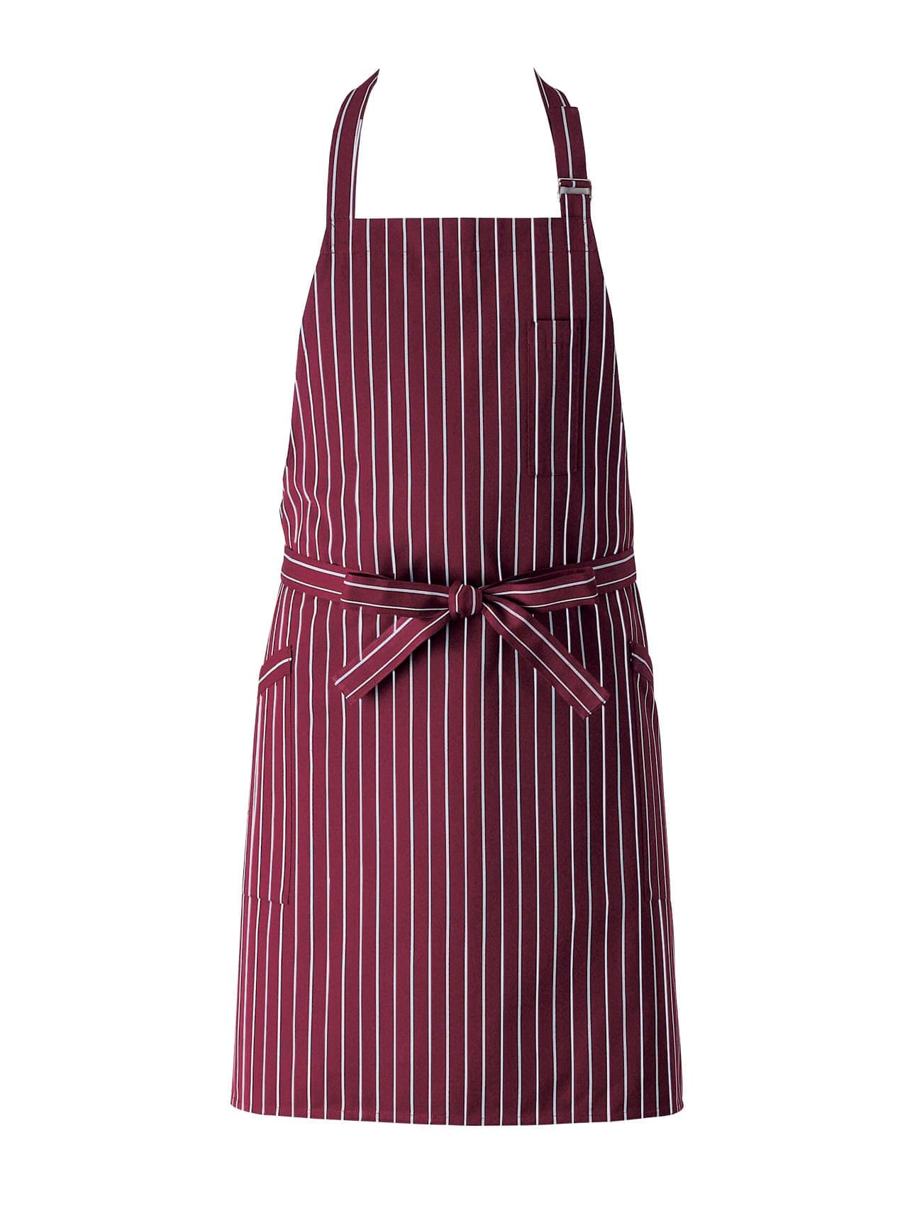 

Bib Apron WT7815 2 Wine x White Free [Seven Uniform] WT7815-2