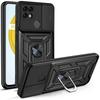 For Realme C21Y Case Realme C25Y Cover Realme C21 C20 C11 2021 Magnetic Holder Armor Phone Case Slide Camera Protect Back Cover