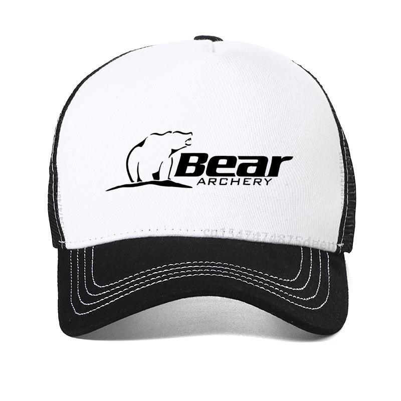 Bär Bogenschießen Baseballkappe Herren Outdoor Jagd Sonnenhut Mode Sommer Netz Atmungsaktiv Trucker Caps Mann Angeln Luya Hüte