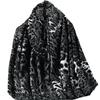 Fashion new human cotton splicing leopard print satin long scarf spring and autumn thin scarf versatile silk scarf shawl