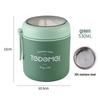 Compact Insulated Microwaveable Bento Box with 316 Stainless Steel Soup Cup