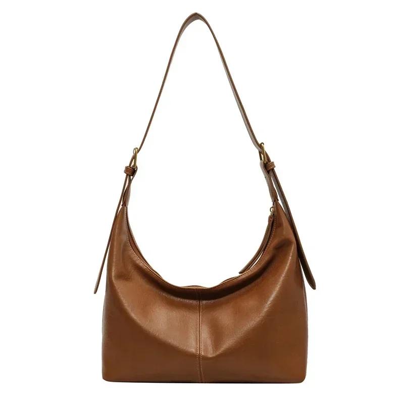 

Женская сумка через плечо с застежкой-молнией из искусственной кожи, модная сумка через плечо с нитками для шитья коричневый