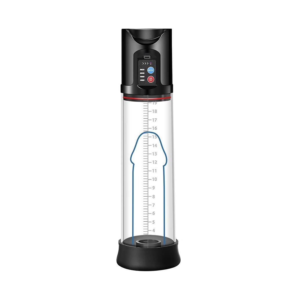 Mužská pumpa na penis Vakuová pumpa pro muže Automatická penis Extender Enhancer Mužská masturbátor Penis Trainer Tool pro dospělé sexuální hračka pro muže