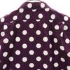 KATO Dot Pattern Short Sleeve Cotton Shirt XS Purple Polka Dot Men's Used