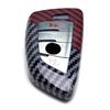 Black/Red Carbon Pattern Hard Key Cover For BMW X1 X5 X6 5 7 Series Toyota Supra