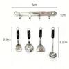 1 Set Simulation Models Dollhouse Vertical Hanging Spatula Soup Spoon Funnel Miniature Kitchen Scene Tools Diy Decoration