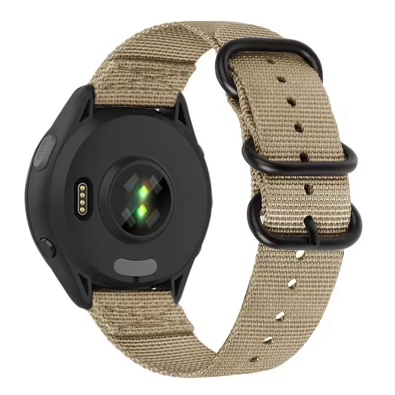 22mm Three-ring Nylon Loop Strap For Amazfit T-Rex3 Pro 48mm Buckle Bracelet Wristband For Amazfit Helio/Bip 6-5/Balance 2/GTR 4