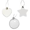 Sublimation Blank Pendant Heat Transfer Double Side Prints Christmas Decorations
