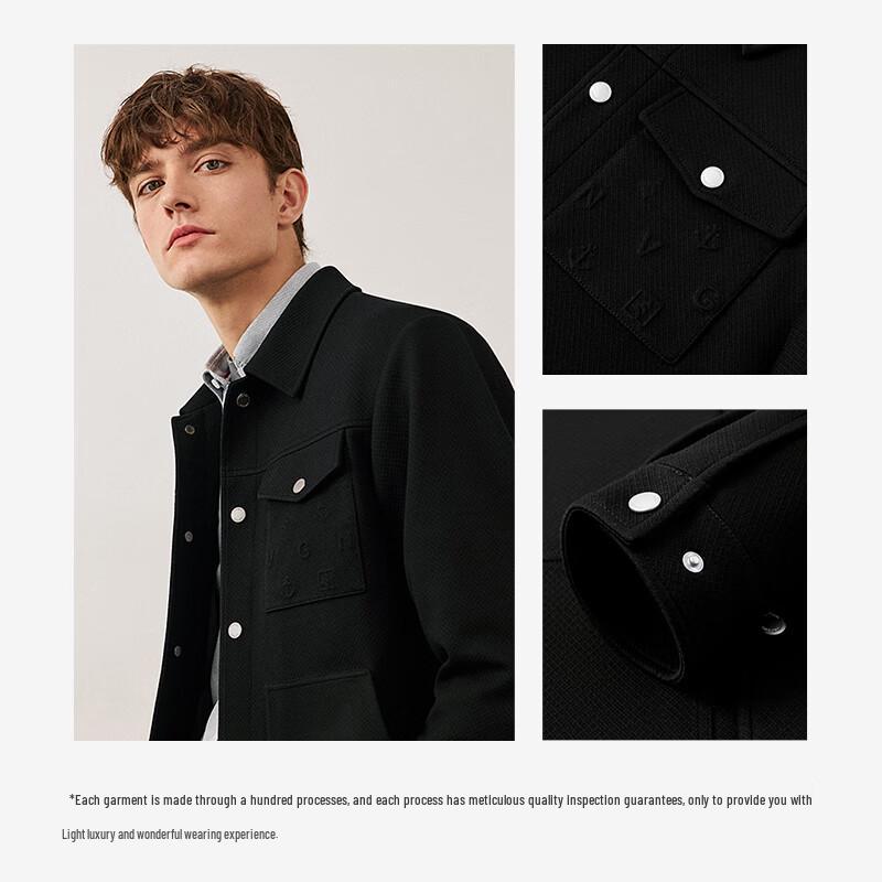 Navigare Men's Simple Casual Short Jacket