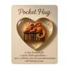 Pocket Love Hug Card Ice Crack Water Ripple Heart Shaped Plastic Gift1pc