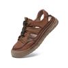Men Sandals Split Leather Sandals Slides Breathable Rome Male Summer Outdoor Beach Slippers Soft Hot Sale Men Beach Sandals