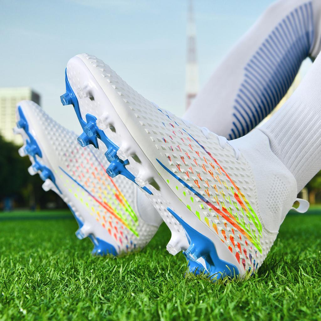 Men's Football Boots AG Professional Training Soccer Shoes Ultra Light Anti-Slip Turf Football Male Shoes Sport Shoes Football