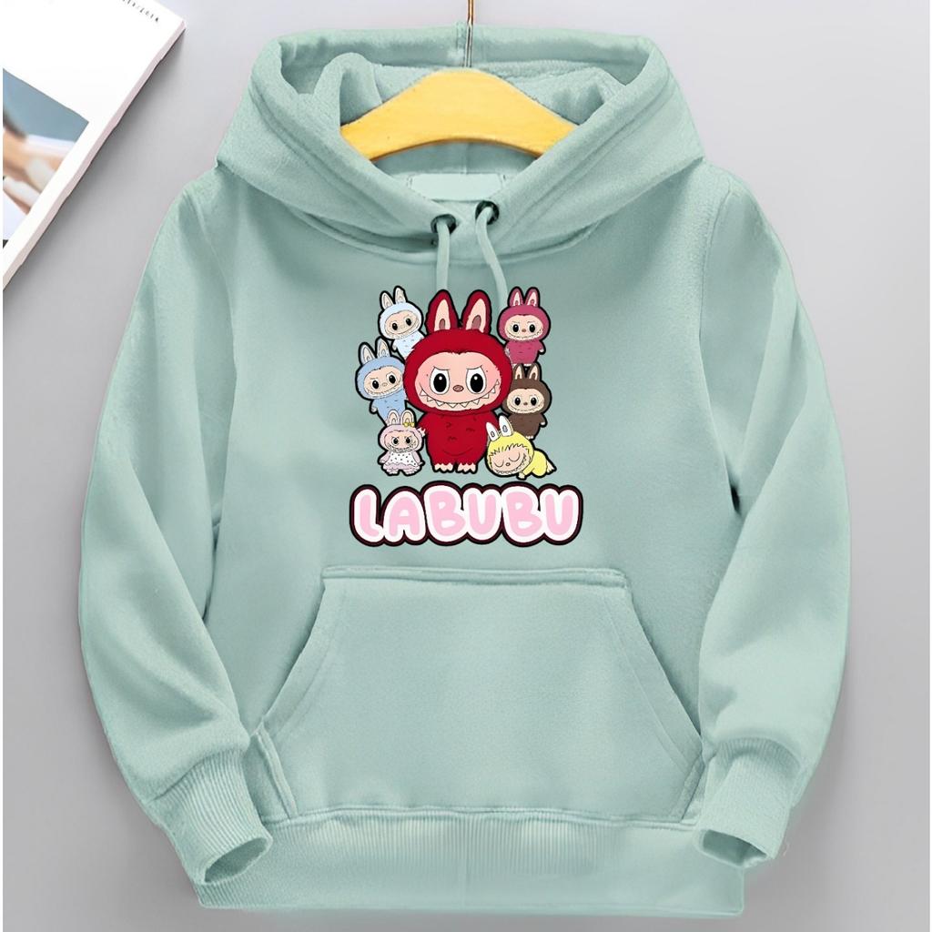 Children's Hoodie New Trendy Labubu Kids Cute Cartoon Casual Daily Hoodie 100-160cm Boys Girls