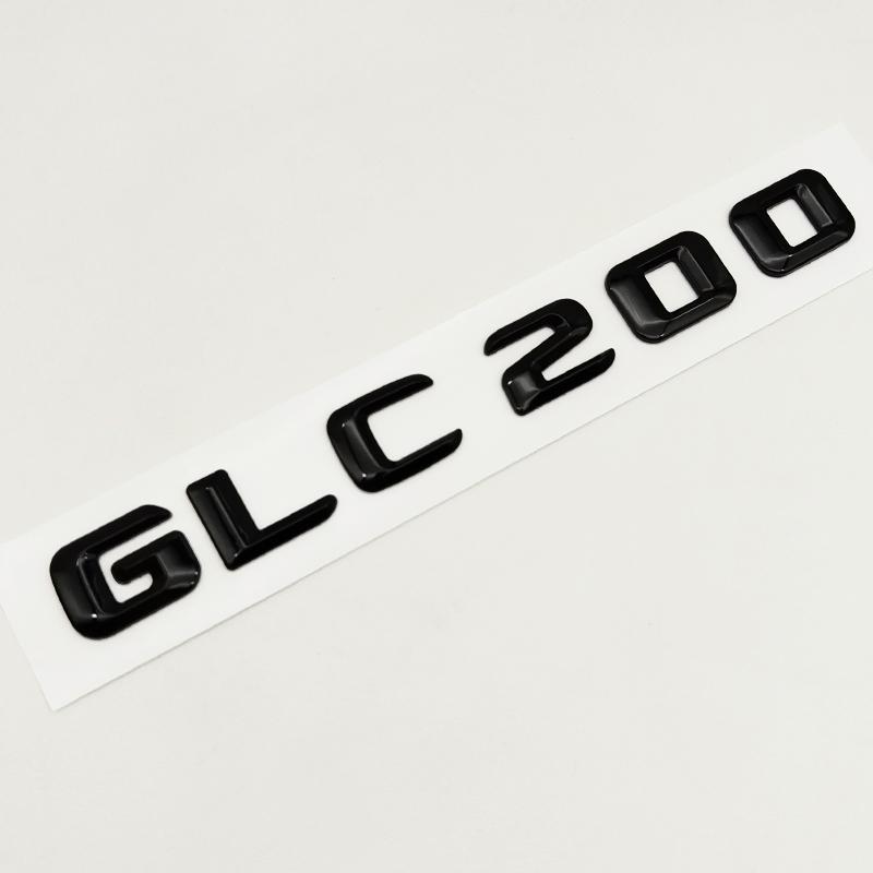 3d ABS Black Logo GLC 43 63 63S 200 220 300 Emblem Car Rear Trunk Letters Sticker for Mercedes Benz X253 GLC Class Accessories