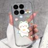 Cases For Redmi 17 17C / Xiaomi 17T Pro / 17 Pro Max 17 Ultra 17 Max Cute Girl Label Pattern Phone Covers Transparent TPU Ultrathin Lightweight Bumper
