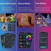 DIY Light String App Contronl String Lights RBGIC Bluetooth Connect Decorations Lights for Room Chirsmas New Year Holiday Decor