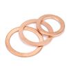 20/50pcs M5 M6 M8 M10 M12 M14 M16 Solid Purple Copper Washer Flat Ring O Gasket Spacer Washers Sealing Solid Washer Flat Seal