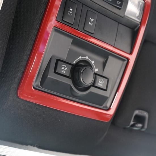 Fit For Toyota Tacoma 2016- Red ABS Front Roof Reading Light Lamp Cover Trim