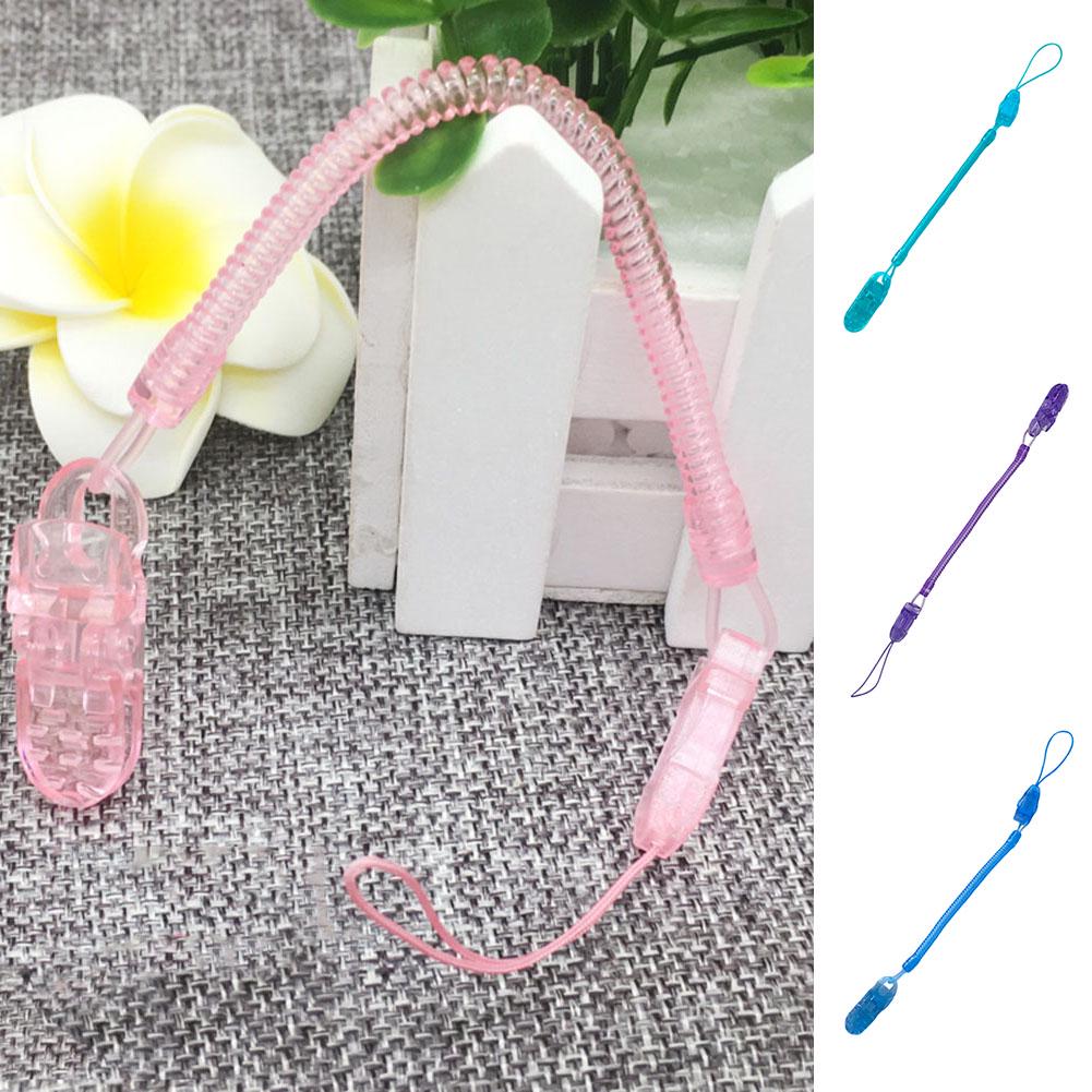 Infant Baby Dummy Pacifier Teether Soother Spring Nipple Clip Chain Strap Holder for Toddler Kids