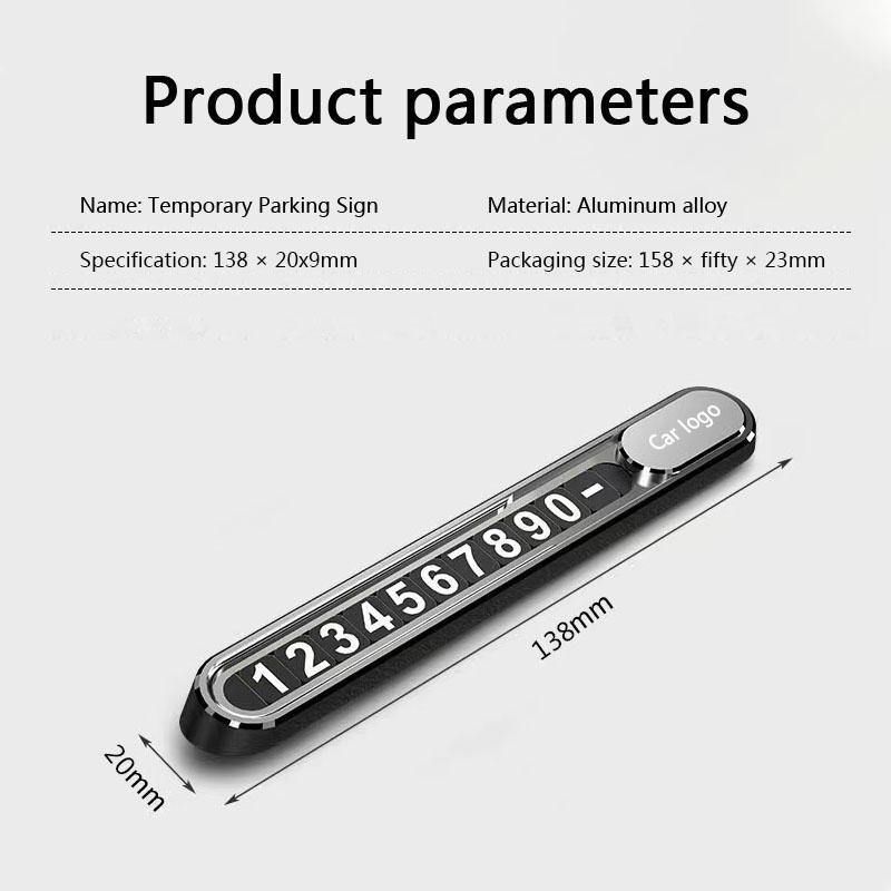 For Volvo Car Interior Temporary Parking Card Phone Number Plate Sticker For Volvo Xc60 Xc90 V60 V50 V90 C40 XC40 V70 XC70 C30 A