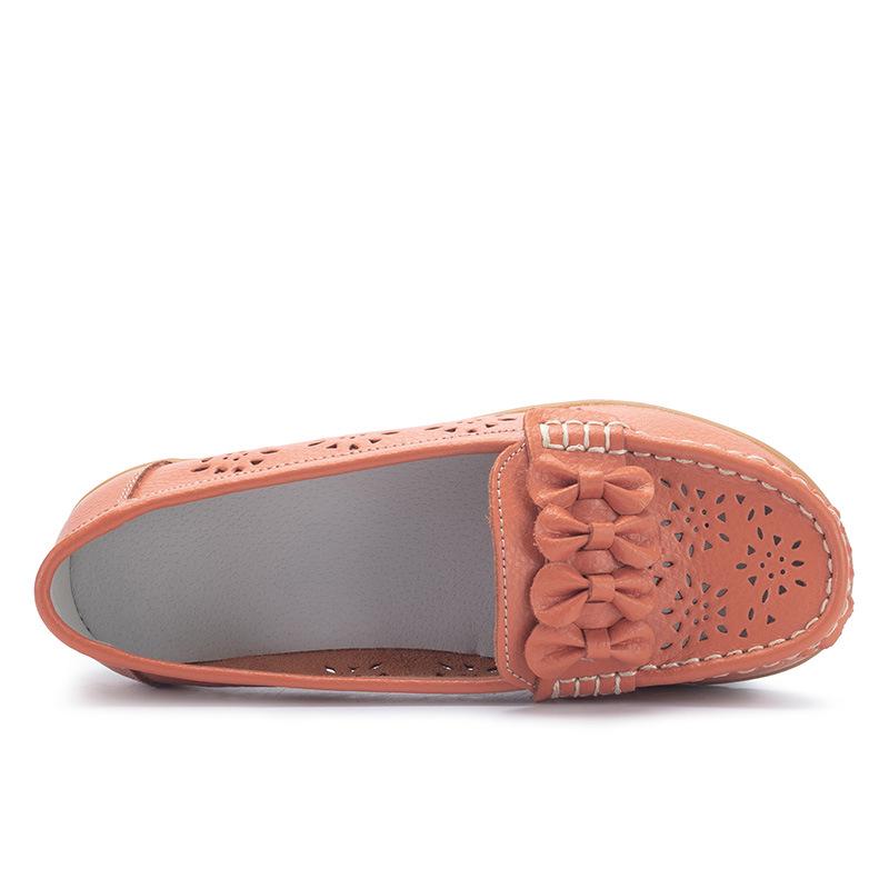 Frühling und Sommer Krankenschuhe lässig hohl Damen Einzelschuhe Doudou Schuhe Mutterschuhe Oxford Sohle