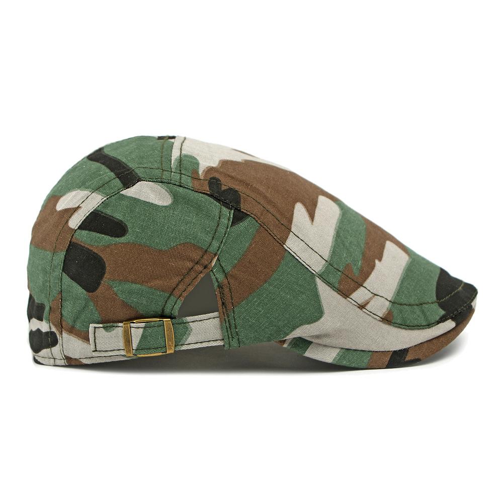 Peaked Cap Men's Spring Summer Camouflage Beret British Vintage Graffiti Progressive Cap