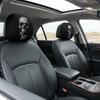 1pair Universal Fit Skull Headrest Cover Vivid Flat Print Gothic Seat Protector  Daily Commute