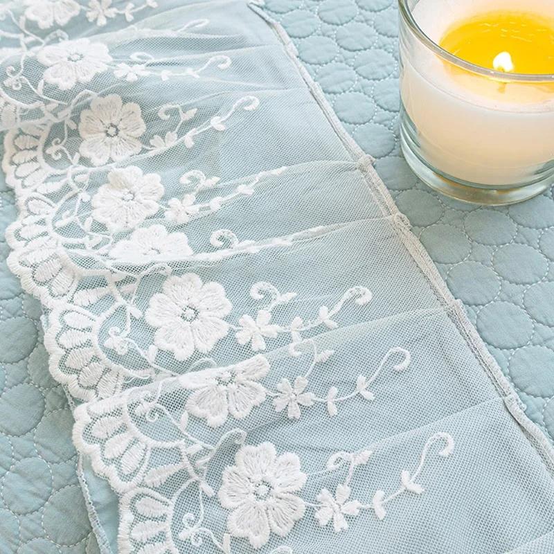 Thicken Cotton Sofa Seat Cover Sofa Cushion Towel Lace Embroidery Couch Sofa Slipcover Living Room Furniture Protector Decor