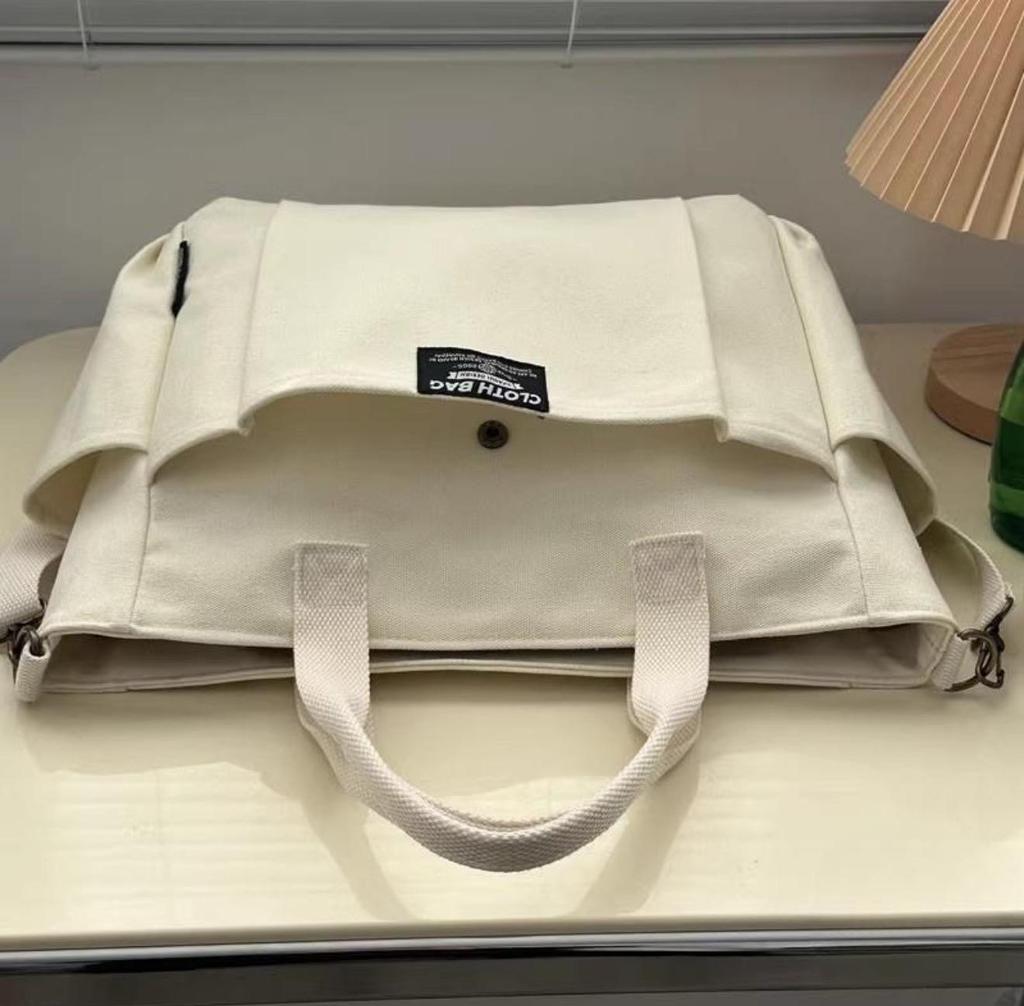 Miejski Minimalistyczny Studentka Duża Pojemność Dojazdy Pozioma Płócienna Jednoręczna Diagonalna Przenośna Torba Tote