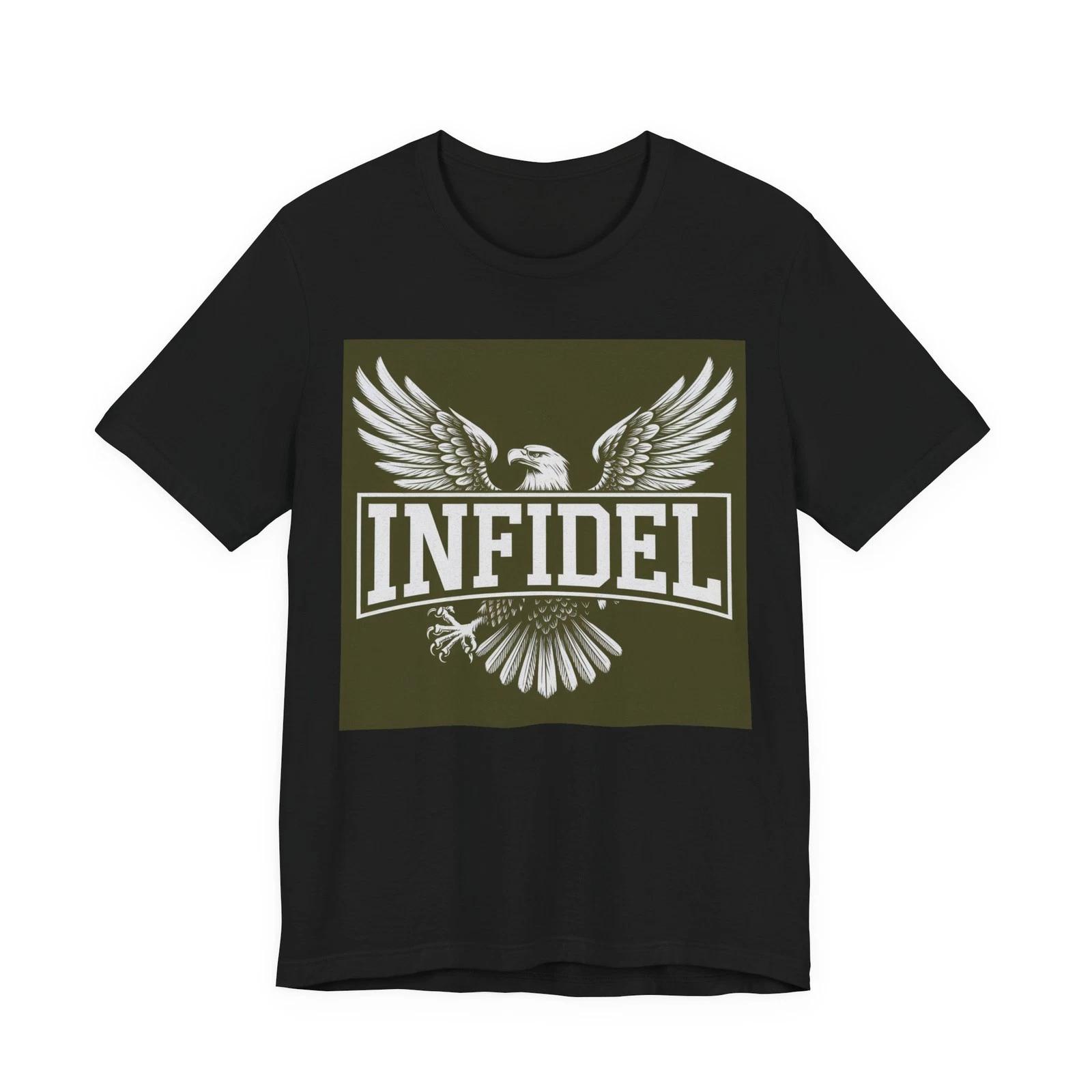 Infidel Unisex T-Shirt Patriotic Eagle American Conservative M