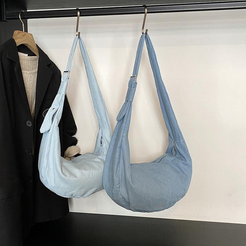 2025 Spring New Japan and Korea Simple Lazy Style Literary and Artistic Large-capacity Messenger Bag Student Shoulder Bag Casual Tote Bag