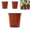 Lightweight 10/50/100pcs Double Color Plastic Plants Nursery Pot For Seedlings**