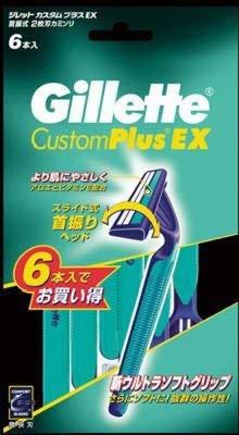 Gillette Custom Plus EX Jednorazowe Typu Swing 6 Sztuk x Zestaw 12 Sztuk