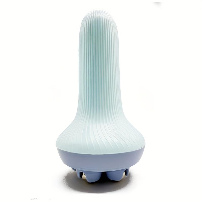 Round Roller Ball Handheld Massager, soothes abdomen, legs and arm muscles with soft vibration for full body relaxation.