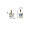 Creative Painted Flower Golden Press Soap Dispenser Exquisite Travel Portable Shampoo Bottle Home Large Capacity Lotion Bottle