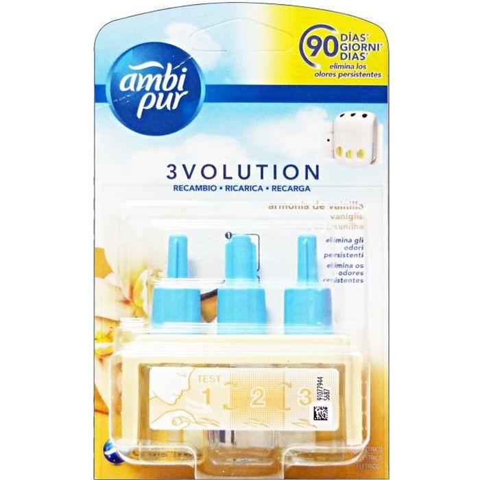 Nachfüllpackung für Lufterfrischer - AMBI PUR - 3Volution - Duft Vanille - Ambiance - Gemischt