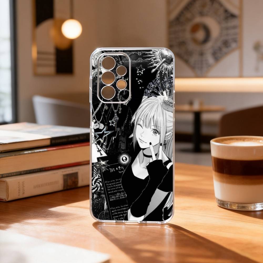 D-Death N-Note Misa Phone Case Transparent Silicone Soft For Samsung S25,S24,S21,S22,S23,S30,Ultra,S20,Plus,Fe