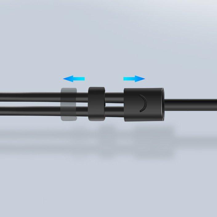 Ugreen Dual Male 3.5mm AUX Splitter Cable for Microphone & Headphones - Black (Model: AV140)