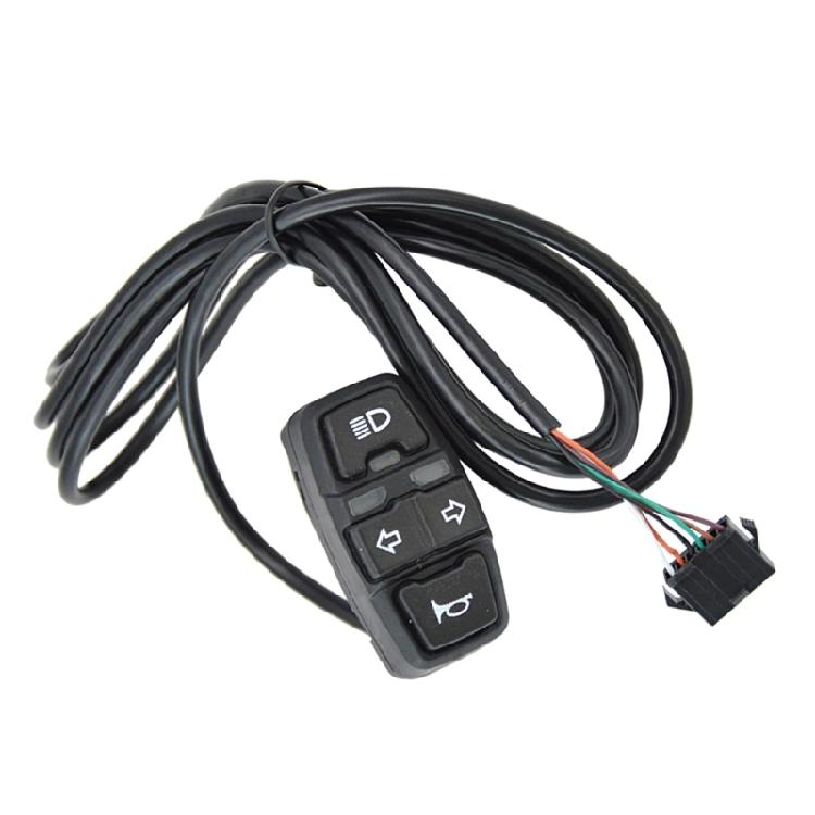 1 Set Cycling Safety Light Set with Horn Front Headlight, and Turning Signal Quick Insert and Play Installation