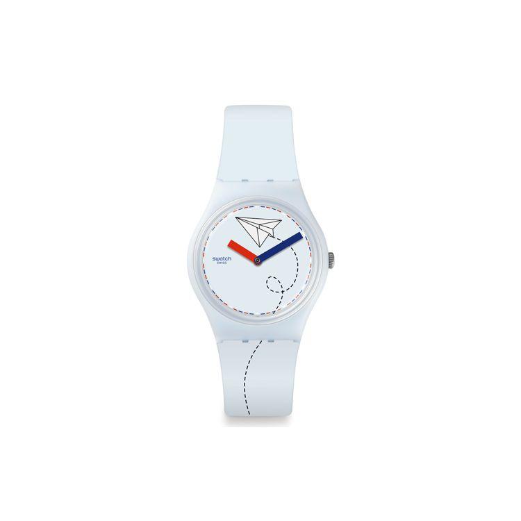 Swatch New Collection Quartz Movement Waterproof Watch Unisex Watches Blue GS151 White