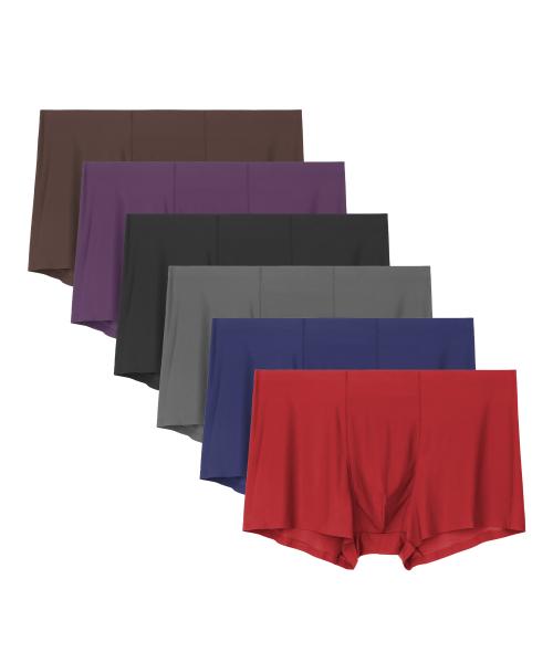 [Undersmith] [6 ШТУК] Базовые однотонные бесшовные мужские боксеры-брифы [Отправка из Кореи] 100% Оригинал A 90