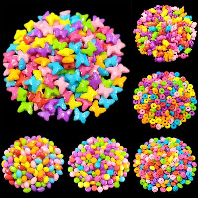 Creative For Jewelry Making Necklace Bracelet Multi-shape Loose Beads Pendant DIY Crafs 20/40/50Pcs Candy Color Wholesale