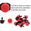 10/50/100 PCS /set Sprinkler Garden Irrigation Microfluidic Drip Irrigation Nozzle Adjustable Drop Head